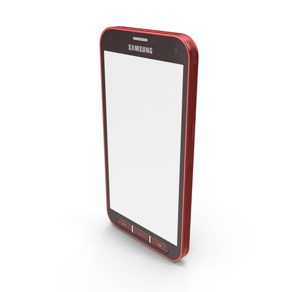 Samsung Galaxy S5 Sport Red PNG & PSD Images