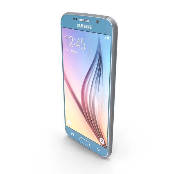 Smartphone: Samsung Galaxy S6 Blue PNG & PSD Images Smartphone: Samsung Galaxy S6 Blue PNG & PSD Images