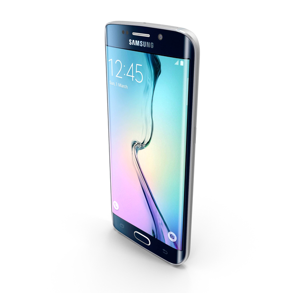 Smartphone: Samsung Galaxy S6 Edge Black PNG & PSD Images Smartphone: Samsung Galaxy S6 Edge Black PNG & PSD Images