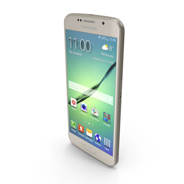 Smartphone: Samsung Galaxy S6 Gold PNG & PSD Images Smartphone: Samsung Galaxy S6 Gold PNG & PSD Images