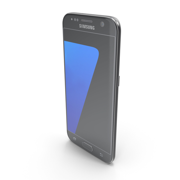 Smartphone: Samsung Galaxy S7 Black PNG & PSD Images