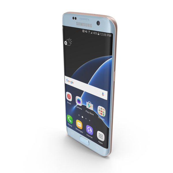 Smartphone: Samsung Galaxy S7 Edge Coral Blue PNG & PSD Images Smartphone: Samsung Galaxy S7 Edge Coral Blue PNG & PSD Images