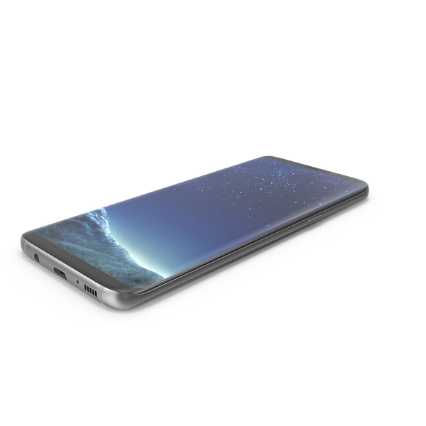 Smartphone: Samsung Galaxy S8 and S8 Plus Black PNG & PSD Images