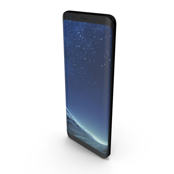 Smartphone: Samsung Galaxy S8 Midnight Black PNG & PSD Images Smartphone: Samsung Galaxy S8 Midnight Black PNG & PSD Images