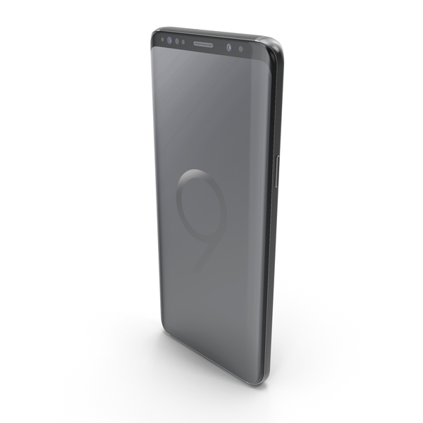 Smartphone: Samsung Galaxy S9 Midnight Black PNG & PSD Images