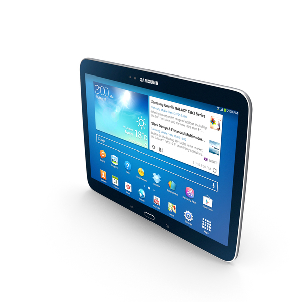 Tablet Computer: Samsung Galaxy Tab 3 10.1 P5200 Black PNG & PSD Images Tablet Computer: Samsung Galaxy Tab 3 10.1 P5200 Black PNG & PSD Images