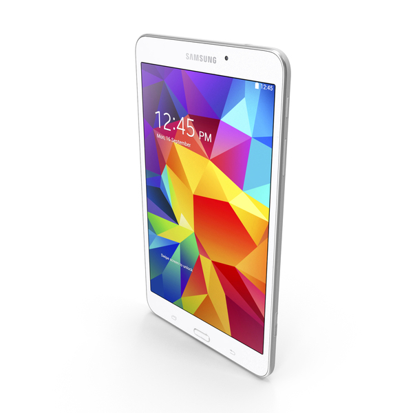 Tablet Computer: Samsung Galaxy Tab 4 7.0 White PNG & PSD Images Tablet Computer: Samsung Galaxy Tab 4 7.0 White PNG & PSD Images
