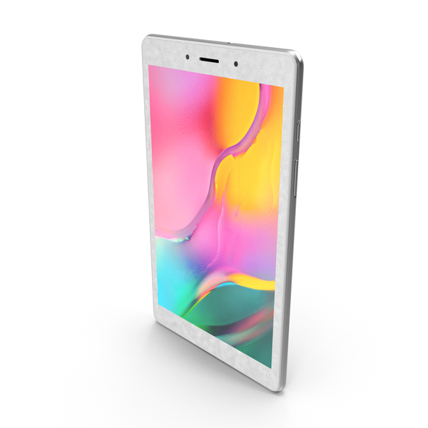 Tablet Computer: Samsung Galaxy Tab A 8.0 2019 (Wifi & LTE) Silver PNG & PSD Images Tablet Computer: Samsung Galaxy Tab A 8.0 2019 (Wifi & LTE) Silver PNG & PSD Images