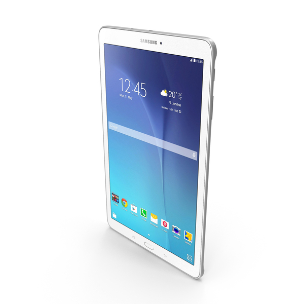 Tablet Computer: Samsung Galaxy Tab E 9.6 Pearl White PNG & PSD Images Tablet Computer: Samsung Galaxy Tab E 9.6 Pearl White PNG & PSD Images