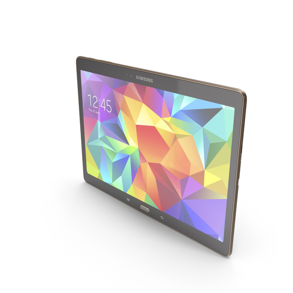 Tablet Computer: Samsung Galaxy Tab S 10.5 & LTE Titanium Bronze PNG & PSD Images Tablet Computer: Samsung Galaxy Tab S 10.5 & LTE Titanium Bronze PNG & PSD Images