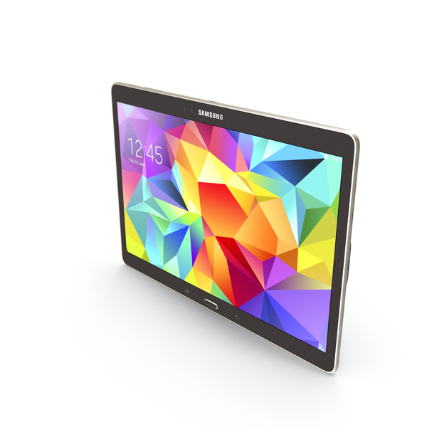Tablet Computer: Samsung Galaxy Tab S 10.5 Titanium Bronze PNG & PSD Images