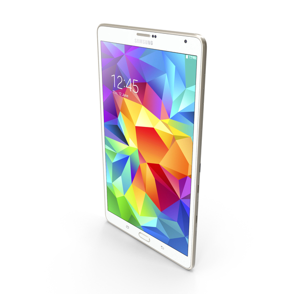 Tablet Computer: Samsung Galaxy Tab S 8.4 Dazzling White PNG & PSD Images
