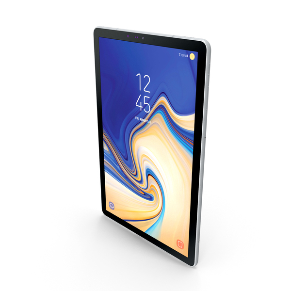 Tablet Computer: Samsung Galaxy Tab S4 Silver PNG & PSD Images