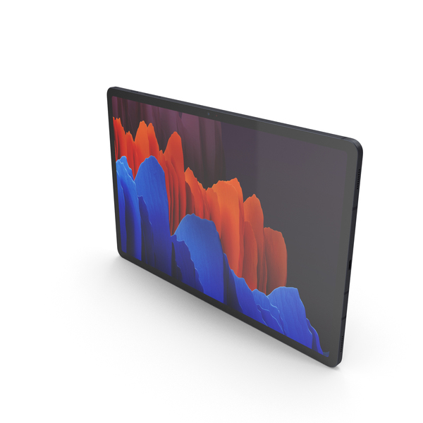Tablet Computer: Samsung Galaxy Tab S7 Plus Black PNG & PSD Images Tablet Computer: Samsung Galaxy Tab S7 Plus Black PNG & PSD Images