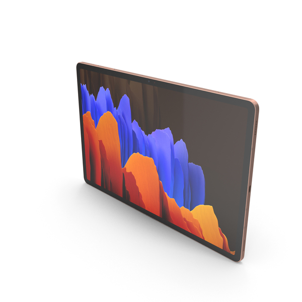 Tablet Computer: Samsung Galaxy Tab S7 Plus Bronze PNG & PSD Images Tablet Computer: Samsung Galaxy Tab S7 Plus Bronze PNG & PSD Images