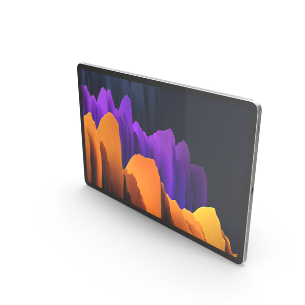 Tablet Computer: Samsung Galaxy Tab S7 Plus Silver PNG & PSD Images Tablet Computer: Samsung Galaxy Tab S7 Plus Silver PNG & PSD Images