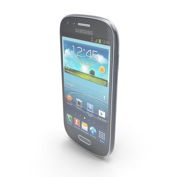 Smartphone: Samsung I8190 Galaxy S3 mini Blue PNG & PSD Images Smartphone: Samsung I8190 Galaxy S3 mini Blue PNG & PSD Images