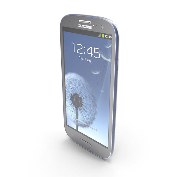Cellphone: Samsung I9300 Galaxy S3 Pebble Blue PNG & PSD Images Cellphone: Samsung I9300 Galaxy S3 Pebble Blue PNG & PSD Images