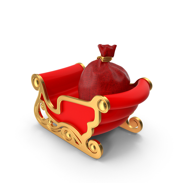 Santa Bag: Santa's Sleigh And Large Sack of Gifts PNG & PSD Images Santa Bag: Santa's Sleigh And Large Sack of Gifts PNG & PSD Images