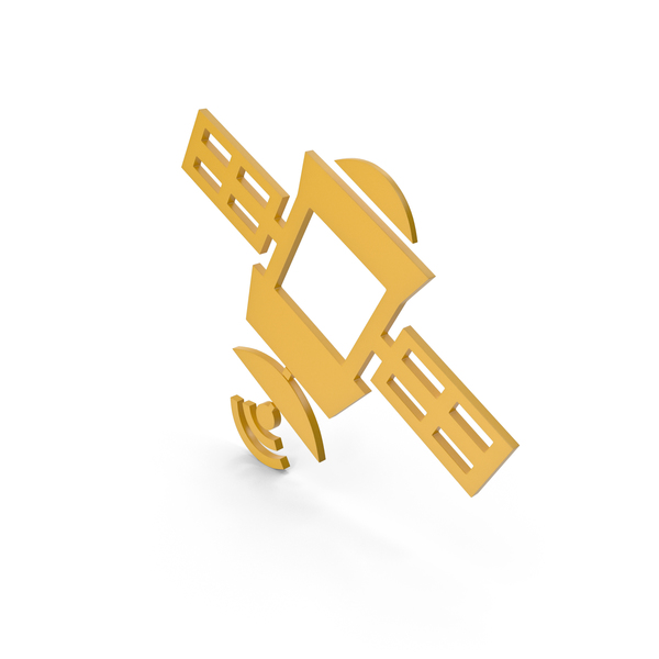 Logo: Satellite Yellow Symbol PNG & PSD Images