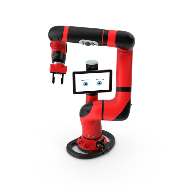 Robotic Arm: Sawyer Black Edition Collaborative Robot PNG & PSD Images