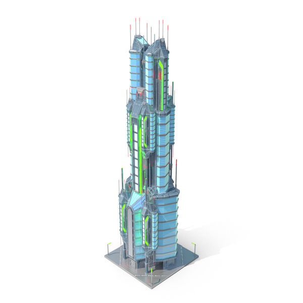 Futuristic: Sci Fi Cyberpunk Building PNG & PSD Images Futuristic: Sci Fi Cyberpunk Building PNG & PSD Images