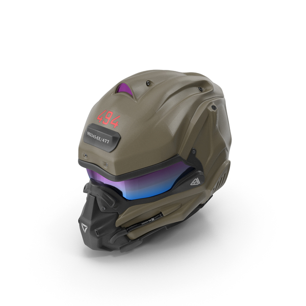 Sci FI未来派全盔PNG和PSD图像