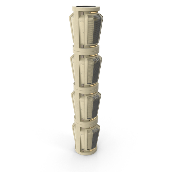 Sci-Fi Large Ceiling Air Conditioner Large Column PNG & PSD Images