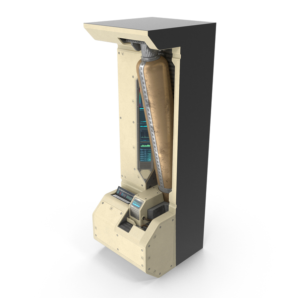 Spacecraft Door: Sci-Fi Part With Metal Barrel PNG & PSD Images