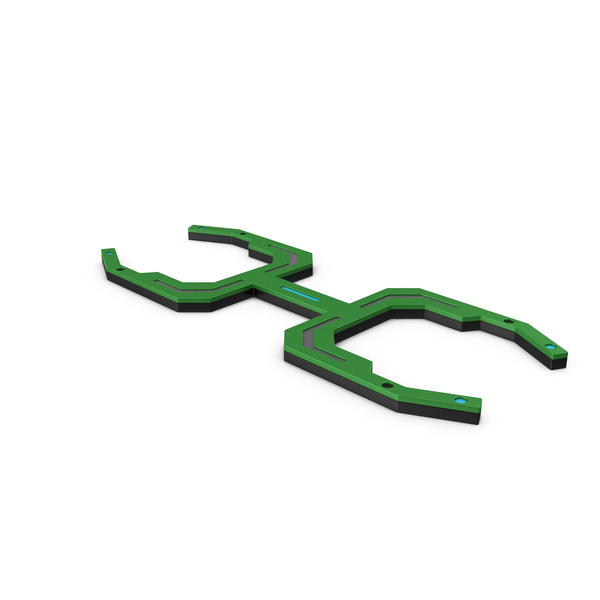 Hardware: Scifi Element Green PNG & PSD Images