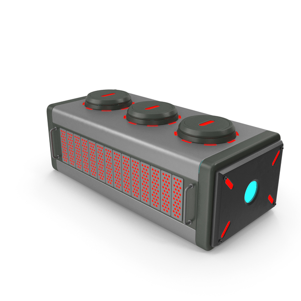 Hardware: Scifi Element ON Grey PNG & PSD Images
