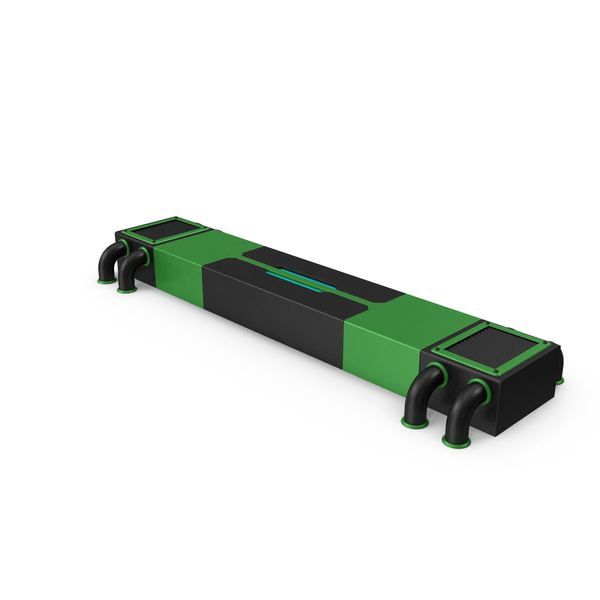 Machine Part: Scifi Interior Element Green PNG & PSD Images