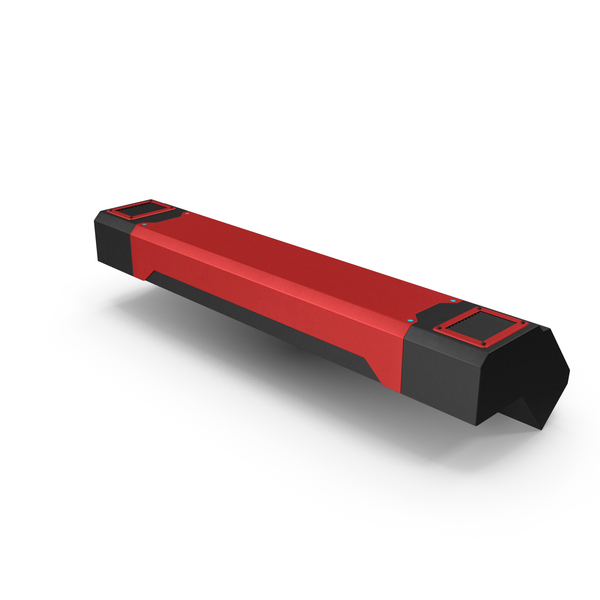 Machine Part: Scifi Interior Element Red PNG & PSD Images