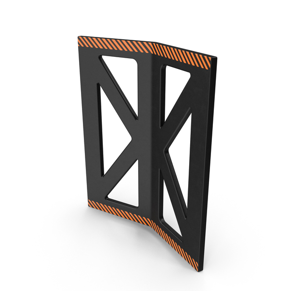 Hardware: Scifi Interior Wall Element Black PNG & PSD Images