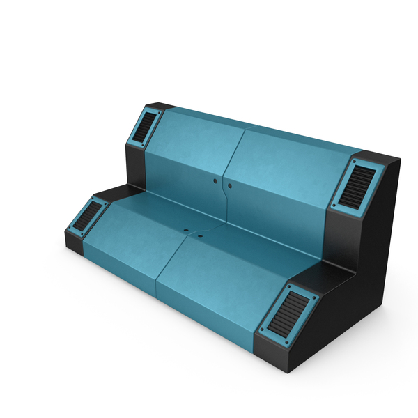 Hardware: Scifi Interior Wall Element Blue PNG & PSD Images