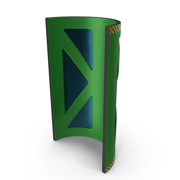 Hardware: Scifi Interior Wall Element Green PNG & PSD Images