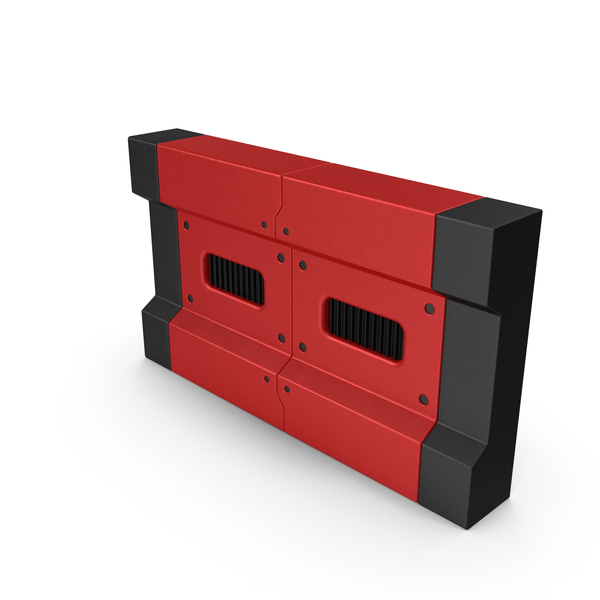 Hardware: Scifi Interior Wall Element Red PNG & PSD Images
