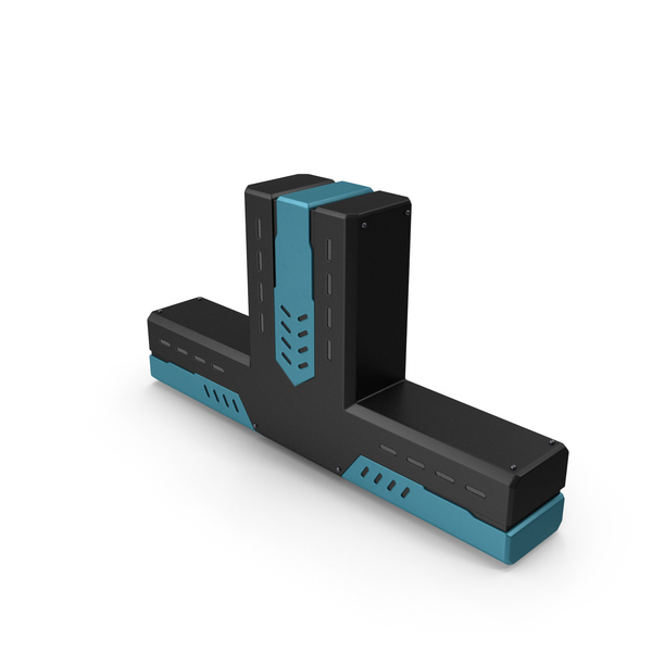 Hardware: Scifi Mech Part Blue PNG & PSD Images