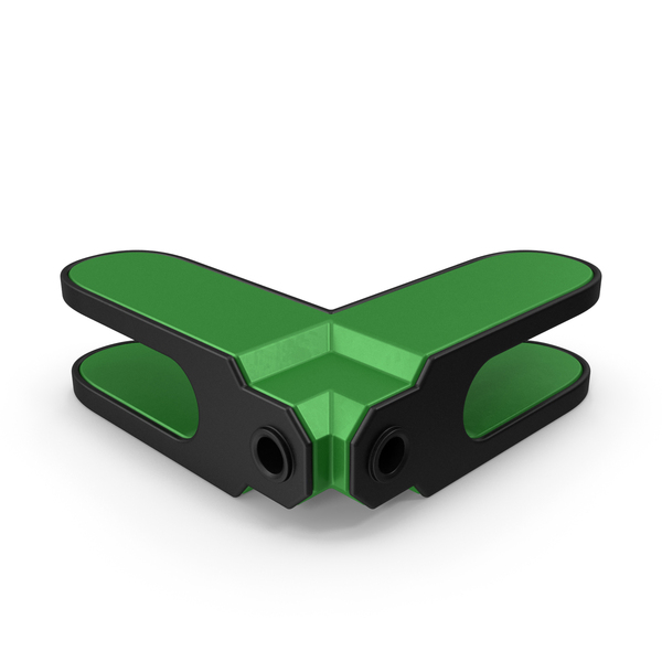 Industrial Equipment: Scifi Mechanical Part Green PNG & PSD Images