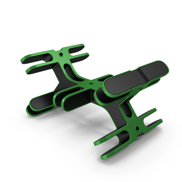 Industrial Equipment: Scifi Mechanical Part Green PNG & PSD Images