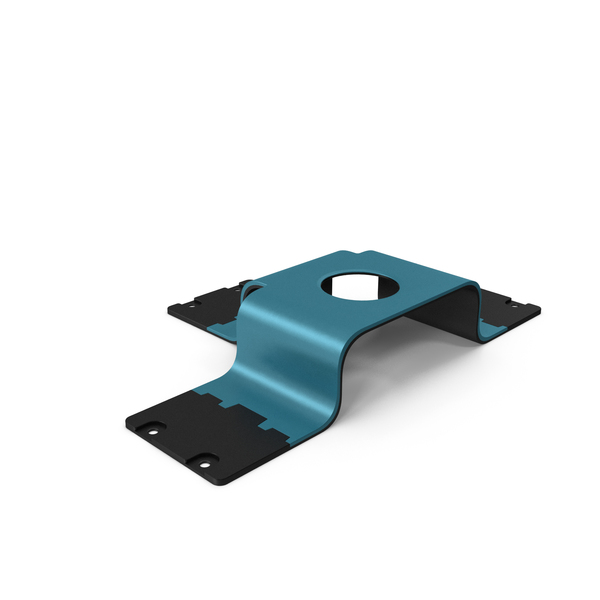 Machine Part: Scifi Plate Element Blue PNG & PSD Images