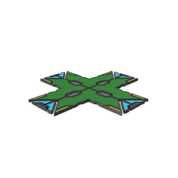 Hardware: Scifi Shape Green PNG & PSD Images