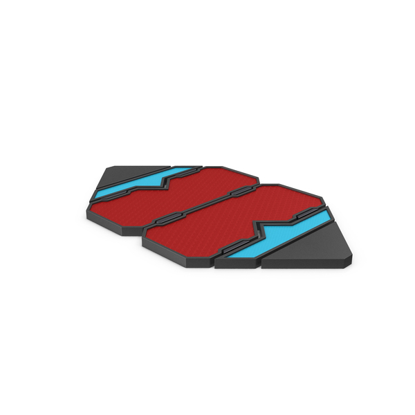 Scifi Tile Shape Red PNG & PSD Images