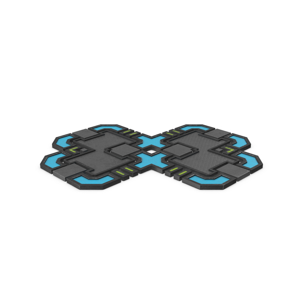 Scifi Tile Shape Used PNG & PSD Images