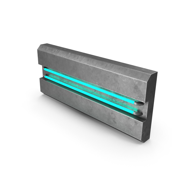 Hardware: SciFi Tile With Light On Used PNG & PSD Images