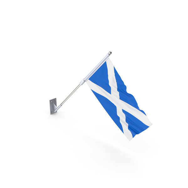 Scotland Wall Flag PNG & PSD Images