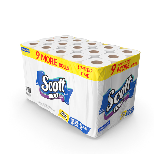 Scott Limited Edition Bath Tissue 45 Rolls PNG Images & PSDs for ...