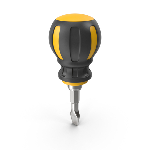 Symbols: Screwdriver Black & Yellow PNG & PSD Images