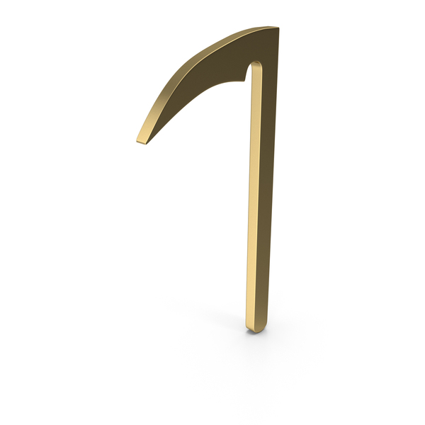 Symbols: Scythe Icon Gold PNG & PSD Images