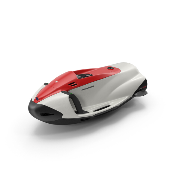 Diver Propulsion Vehicle: Seabob Electric Jet F5 SR White and Red PNG & PSD Images Diver Propulsion Vehicle: Seabob Electric Jet F5 SR White and Red PNG & PSD Images
